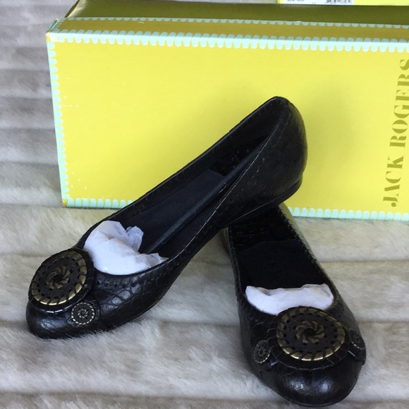 Jack Rogers Shoes - Jack Rogers Black Coin Dakota flats